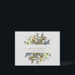 Carte Postale Fleurs aquarelles Nous avons déménagé Nouveau domi<br><div class="desc">Carte postale Fleurs aquarelles Nous avons déménagé Nouveau domicile Script 
Ce design présente des fleurs sauvages aquarellées et une calligraphie script personnalisée.</div>