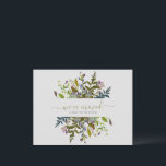 Carte Postale Fleurs aquarelles Nous avons déménagé Nouveau domi<br><div class="desc">Carte postale Fleurs aquarelles Nous avons déménagé Nouveau domicile Script 
Ce design présente des fleurs sauvages aquarellées et une calligraphie script personnalisée.</div>