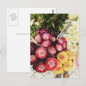 Carte Postale Fleurs arc-en-ciel de Copenhague (Devant / Derrière)