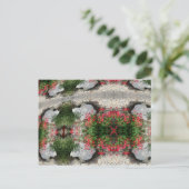 CARTE POSTALE FLEURS ART ABSTRAITES (Debout devant)