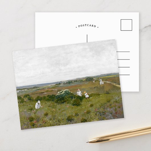 Carte Postale Fleurs au bord de la mer | William Merritt Chase