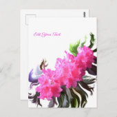Carte Postale Fleurs azalées (Devant / Derrière)