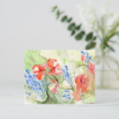 Carte Postale Fleurs Balsam et Lobelia (Debout devant)