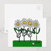 Carte Postale Fleurs Banjo (Devant / Derrière)