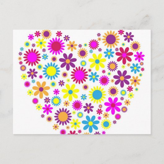 Carte Postale Fleurs Bienheureuses (Devant)