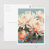 CARTE POSTALE FLEURS BLANCHES #1 (Devant / Derrière)
