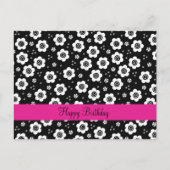 Carte Postale Fleurs blanches mignonnes (Devant)