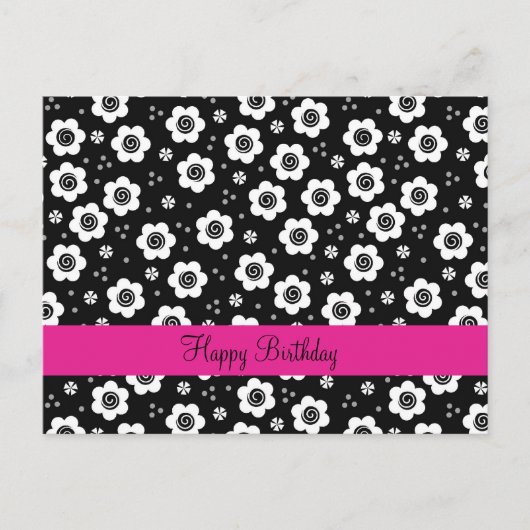 Carte Postale Fleurs blanches mignonnes (Devant)