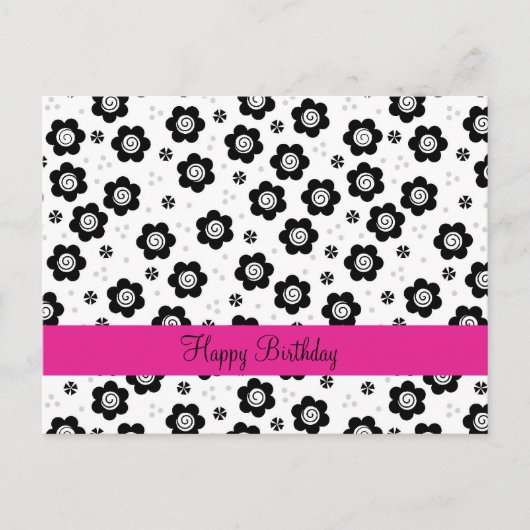 Carte Postale Fleurs blanches mignonnes (Devant)