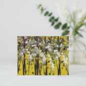 Carte Postale Fleurs blanches minuscules (Debout devant)