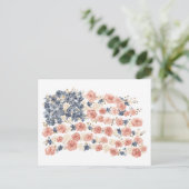 Carte Postale Fleurs Bleu Blanc Rouge (Debout devant)