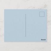 Carte Postale Fleurs Bleu Lavande Blanc Violet Côté Clair (Dos)
