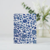 Carte Postale Fleurs bleues (Debout devant)