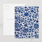 Carte Postale Fleurs bleues (Devant / Derrière)