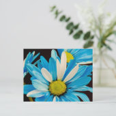 Carte postale Fleurs bleues (Debout devant)
