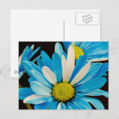 Carte postale Fleurs bleues (Devant / Derrière)