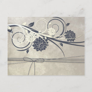 Carte postale Fleurs bleues