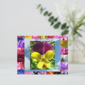 Carte postale Fleurs Bonheur (Debout devant)