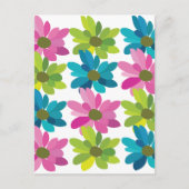 Carte Postale Fleurs Colorées Fleurs Sauvages (Devant)