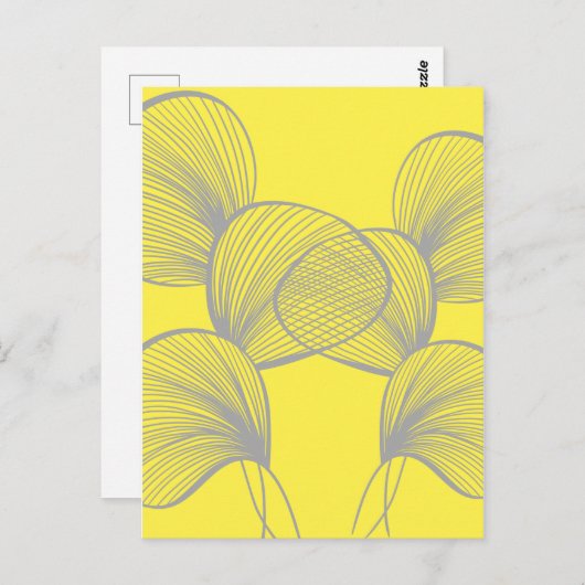 Carte Postale Fleurs, couleur du carnet de l'année (Devant / Derrière)