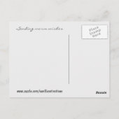 Carte Postale Fleurs couvertes de neige (Dos)