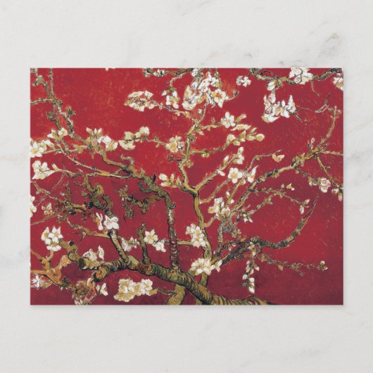 Carte Postale Fleurs d'amandes Red Vincent van Gogh Peinture d'a (Devant)