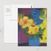 Carte Postale Fleurs d'amour (Devant / Derrière)