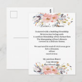 Carte postale - Fleurs d'amour (Devant / Derrière)