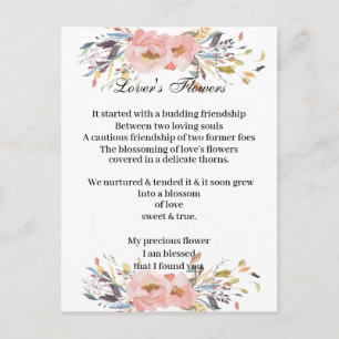 Carte postale - Fleurs d'amour