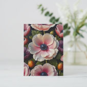 Carte Postale Fleurs d'anémones (Debout devant)