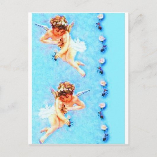 Carte Postale fleurs d'anges (Devant)