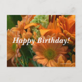 Carte Postale Fleurs d'anniversaire (Devant)