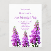 Fleurs d'anniversaire fleur sauvage rose violet bl