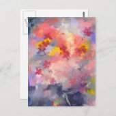 Carte Postale Fleurs d'anniversaire pour vous (Devant / Derrière)