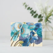 Carte Postale Fleurs dans différentes nuances de pourpre et de (Debout devant)