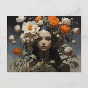 Carte Postale fleurs dans mon esprit