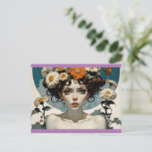 Carte Postale fleurs dans mon esprit (Debout devant)