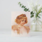 Carte Postale Fleurs dans ses cheveux (Debout devant)