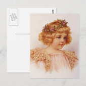 Carte Postale Fleurs dans ses cheveux (Devant / Derrière)