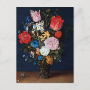 Carte Postale Fleurs dans un navire en verre, Jan Brueghel l'Anc