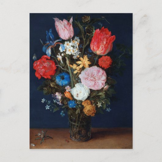Carte Postale Fleurs dans un navire en verre, Jan Brueghel l'Anc (Devant)