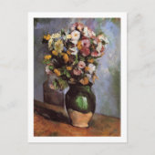 Carte Postale Fleurs dans un pot d'olive Paul Cezanne (Devant)