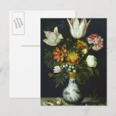 Carte Postale Fleurs dans un Vase (Devant / Derrière)