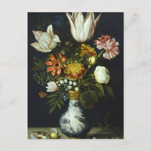 Carte Postale Fleurs dans un Vase (Devant)