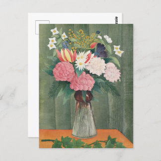 Carte Postale Fleurs dans un Vase(1910) illustration Vintage