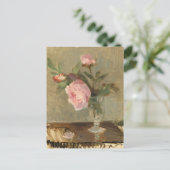 Carte Postale Fleurs dans un vase Art romantique (Debout devant)