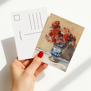 Carte Postale Fleurs dans un Vase Bleu   Christopher Wood