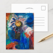 Carte Postale Fleurs dans un vase bleu | Fritz Schaefler