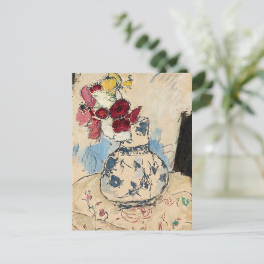 Carte Postale Fleurs dans un vase de fleurs | Tadeusz Makowski (Debout devant)