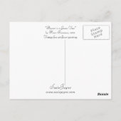 Carte Postale Fleurs dans un vase vert (Dos)